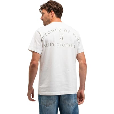Butcher of Blue T-shirt korte mouw Wit Army QCC M2613040/112