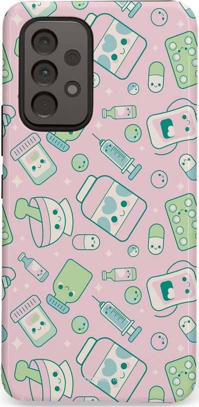 Casetastic Hoesje Geschikt voor Samsung A53 - Stijlvolle Beschermende Duo-layer Case - Geneeskrachtig Roze
