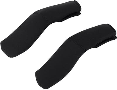 Dailygoods- Handvatbeschermer van hoge kwaliteit - Kinderwagen - Elastisch - Wasbaar - Herbruikbaar - 2 stuks - Zwart - Kinderwagenhandvat
