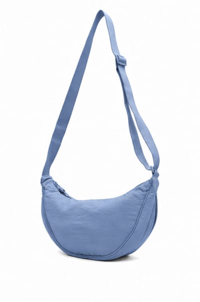 Twisted Peach® | Crossbody tas | Blauw | Dames | Schoudertas | Halve maan | 30 CM | Compact