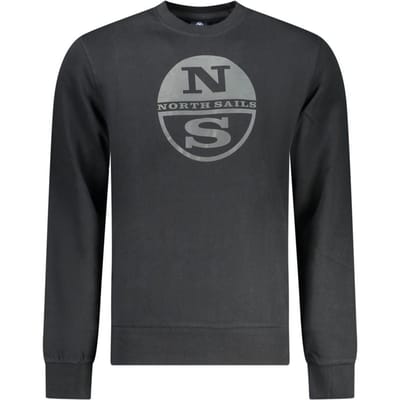 North Sails Zwarte Katoenen Heren Sweater
