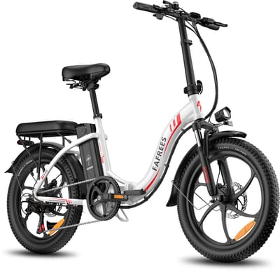 Fafrees F20 Elektrische Vouwfiets - E-Bike - 20 x 3.0 Inch Dikke Banden - 36V 18Ah Lithium Accu - 250 W Motor - 25 km/u - Maximaal bereik 130 km - Shimano 7 versnellingen - 20 Inch opvouwbare City Commuter E-Bike - Wit