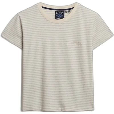 Superdry - Essential Logo Gestreept T-shirt Slanke Pasvorm - Dames - T-shirts