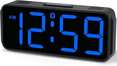 Digitale Wekker met Groot Display voor Nachtkastje - Instekker & Batterij Backup