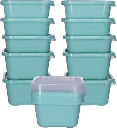 Juypal Vershoudbakjes nestbaar - 15 delig - BPA vrij - meal prep - mintgroen - luchtdicht - herbruikbaar