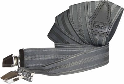 Pierre Mouton Toulouse Bretel - Bretels - Volwassenen - Heren - Donkergrijs - 120cm - 3 brede clips - M - L