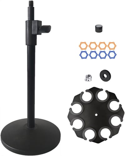 Microfoon Klem - Stabiele Houder - Opnemen Geluid - Schokabsorberende Basis - 130 MM - Zwart