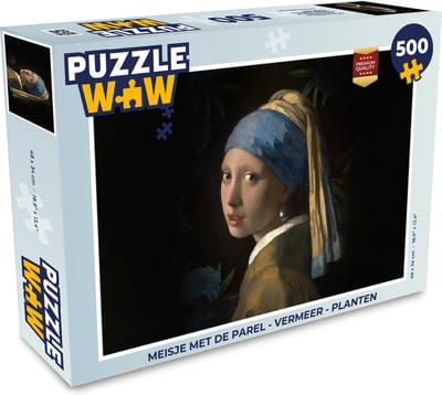 Puzzel Meisje met de parel - Vermeer - Planten - Legpuzzel - Puzzel 500 stukjes