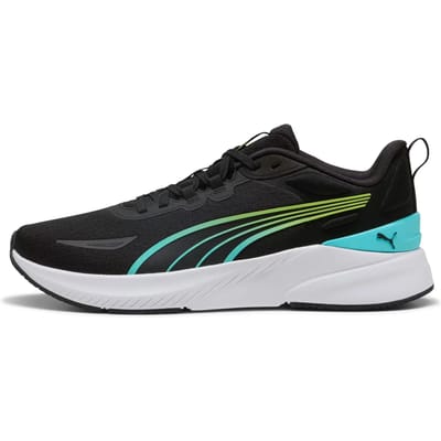 PUMA Agile Lite TR Unisex Sportschoenen - PUMA Black-Intense Mint-Sunny Lime-PUMA White