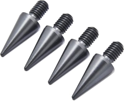 Luidspreker Spikes - Isolatie Voeten - Audio Verbetering - CNC Gefreesd Aluminium - 10mm x 20mm - Aluminium Grijs
