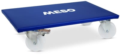 MESO Meubelroller 2x Geremd - Nylon wiel - 600x350mm - Max 400kg - Industrieel - Meubelhondje - Verhuistrolley - Transportdolly