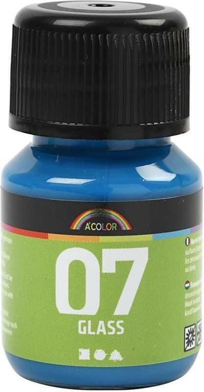 Transparante Glasverf 30 ml Turquoise