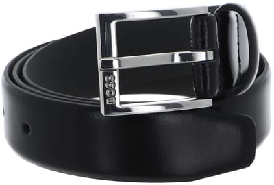 BOSS Leren Riem Elloy-Pc Sz30 Belt W90 Black Zwart