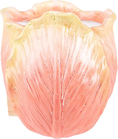 Keramiek Bloempot voor Binnen – Oranje – Rustieke Pot – 12x8x15 cm – Keramiek