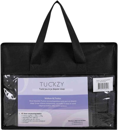 Tuckzy Classic - Verzwaringsdeken - 7 kg - Zwaartedeken 140×200 cm - Donkergrijs