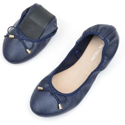 Dames platte schoenen dames mode eenvoudige ronde neus platte schoenen schuiven naar believen dames zachte zool ballerina's grote maten 36 beige