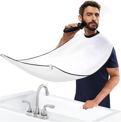 100*70cm scheercape met zuignap, geschikt voor kappers, geschikt voor volwassenen en kinderen, wit.
