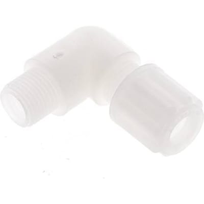 6x4mm & G1/8'' PVDF L-Vorm Knelfitting Buitendraad 10bar