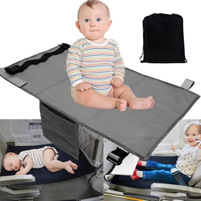 Vliegtuigbedje - Reiskussen Waterdicht – Babybedje Inclusief Draagtas - Voetensteun Draagbaar – Reiskit