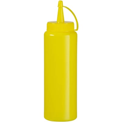 HENDI Dispenser flacon – hygiënisch – vaatwasmachinebestendig – 0,35L – geel