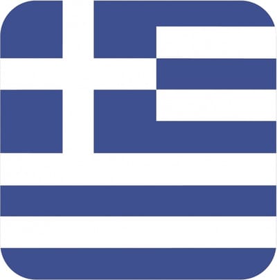 Bierviltjes Griekenland - 30x stuks - vierkant - landenthema - 9 x 9 cm - onderzetter