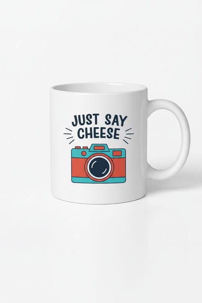 Just Say Cheese! Fotografie Mok - Uniek Design Cadeau