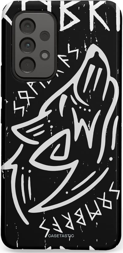Casetastic Hoesje Geschikt voor Samsung A53 - Stijlvolle Beschermende Duo-layer Case - Wolvenkreet
