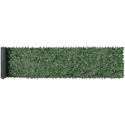 VEVOR Privacy Fence 990x5020mm Kunstmatige Groene Scherm Klimop Hek met Gaas Achterkant en Versterkte Verbinding, Kunstmatige Heggen met Wijnbladeren als Decoratie voor Tuin, Tuin, Balkon