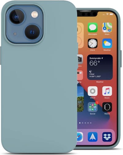 oTronica Geschikt voor iPhone 13 hoesje Mint Groen - Geschikt voor iPhone 13 hoesje - hoesje Geschikt voor iPhone 13 - 13 hoesje - 13 hoesje - hoesje Geschikt voor iPhone 13 - hoesje 13 - siliconen hoesje - Mint Groen - oTronica