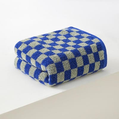 Pure Katoen Jacquard Volwassen Gezichtshanddoek Schaakbord Handdoek Verdikte Zachte Meerkleurige Handdoek 34*75