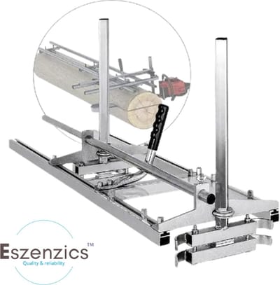Eszenzics™ Kettingzaag houder Pro8 – Premium ontwerp – Plankenzaag – Boomstam zaag – 35-120 cm – Duurzaam staal/aluminium – Lichtgewicht – Verstelbaar