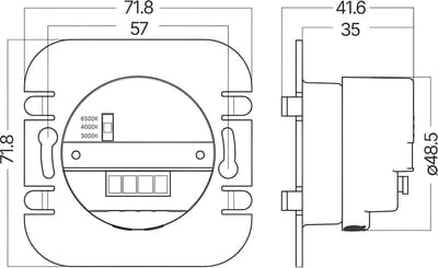 LED Trapspot - Brinton Stairflex - Inbouw Trapverlichting Rond Zwart - 2W 200lm - Warm Wit 3000K