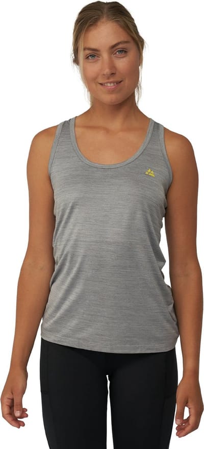 DANISH ENDURANCE Sport Tank Top voor Dames - Quick-Dry - Gerecycelde Materialen - Grijs Gemêleerd - Maat M