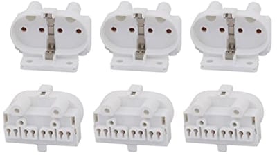 Fluorescent Lamp Holders 2G11 Base for Home and Office - Pack of 6