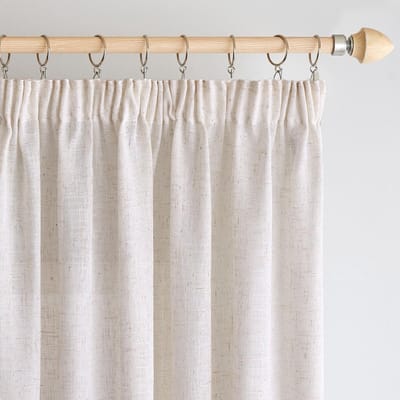 Dailygoods- Gordijnen Set van 2 - Linnen/Polyester - Transparant - 140x270cm - Moderne Raamdecoratie - Geschikt voor Woonkamer/Slaapkamer