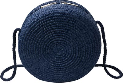 Clayre & Eef Handtas Blauw Synthetisch