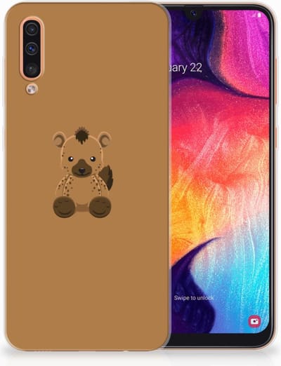 Samsung Galaxy A50 Telefoonhoesje met Naam Baby Hyena