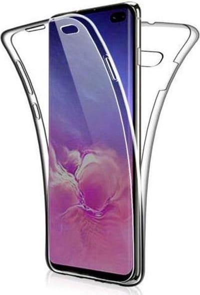 DrPhone Samsung S10 Lite 2020 Dual TPU Case - 360 Graden Cover - 2 in 1 Hoes - Volledige Bescherming - Transparant
