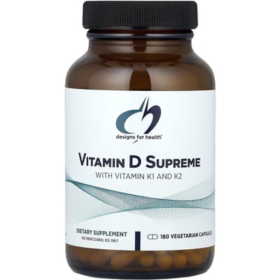 Supreme Vitamine D (met Vitamine K1 en Vitamine K2, 180 Veggie Capsules)