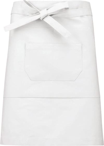 Awesome-Gifts - Professionele Horeca Sloof - K899 Bistro schort - Heupschort - Serveerschort - unisex - halflang - 90 x 50 cm - per 10 stuks - onbedrukt - Wit