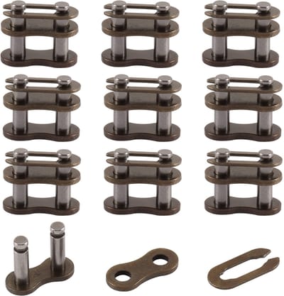 Dailygoods- Ketting Master Link Vervanging - 25H Ketting - Set van 10 - Robuust en Duurzaam - Voor Chinese ATV en Pocket Bike - Eenvoudig te Installeren