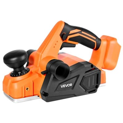 VEVOR Accu Schaafmachine, 82 mm snijbreedte, 15.000 tpm elektrische schaafmachine voor hout met borstelloze motor, instelbare snijdiepte voor houtbewerking, compatibel met VEVOR 18V ​​accu (alleen gereedschap)
