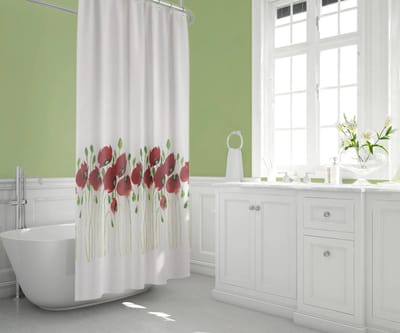 Casabueno - Douchegordijn Anti Schimmel 120x200 cm - Badkamer Gordijn - Shower Curtain - Waterdicht - Wasbaar -Inclusief ringen -Maanzaad