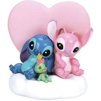 Lilo & Stitch - Disney Decoratieve Artikelen - Stitch & Angel beeldje met lichtfunctie - voor Geen - meerkleurig
