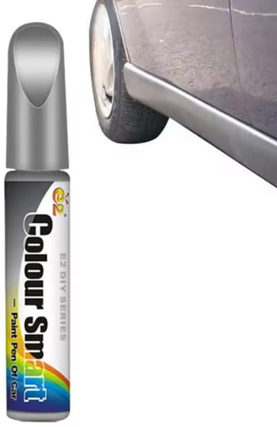 TLVX Lakstift Zilver Metallic / Auto Schade Kras Reparatie Pen Kwastje / Car Scratch Repair Silver / Permanent Lak Schade herstellen Auto / Motor / Scooter / Fiets / E-Bike / Fatbike / Kras Verwijderen / Steenslag / Sleutelschade Deur / Waterproof