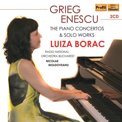 Luiza Borac, Radio National Orchestra Bucharest - Grieg & Enescu: The Piano Concertos & Solo Works (2 CD)