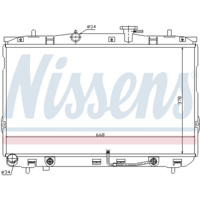 Radiator, motorkoeling NISSENS 67489