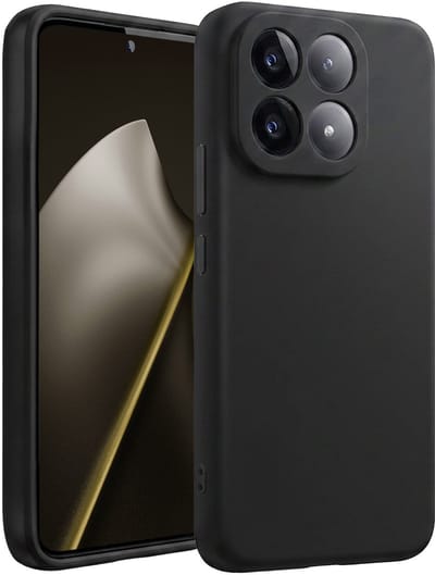 Hoesje - Geschikt voor Xiaomi 15T - Sterk & Shockproof - Hoes Cover - Siliconen Case - Telefoonhoesjes - Zwart