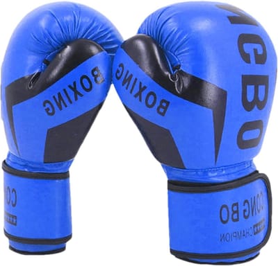 Bokshandschoenen Kinderen - Trainingshandschoenen Bokszak - Sport Training - Zeer Elastisch Schuim - 22 x 13 cm - Blauw