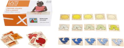 Toys for Life 'Van donker naar licht' - Kleuren leren - Educatief speelgoed - Sensorisch speelgoed - Spelend leren - Houten speelgoed - Educatief speelgoed 3 tot 6 jaar
